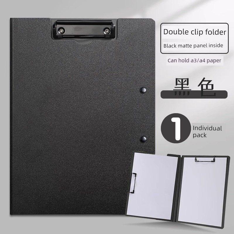 

Flat Clip Student Drawing Board Writing Hard Board Homework Adult Office Meeting Record Good-looking Minimalist Retro Color Thickened Discount Package Thickened A4 [Black] 1 Pack