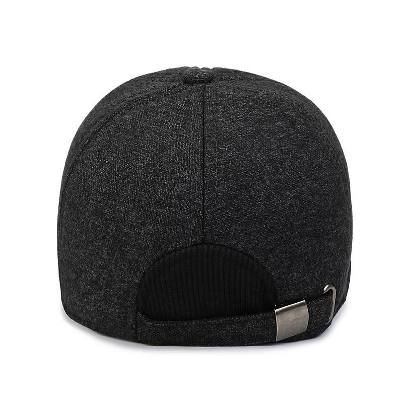 Letters Middle Sports Aged Elderly Hats Autumn Winter Ear Protection Thick Warm