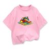 Summer Kids T-Shirt Pure Rubik's Cube Print Round Neck Boys Girls Short Sleeve Casual Cool Hip-Hop Short Sleeve T-Shirt