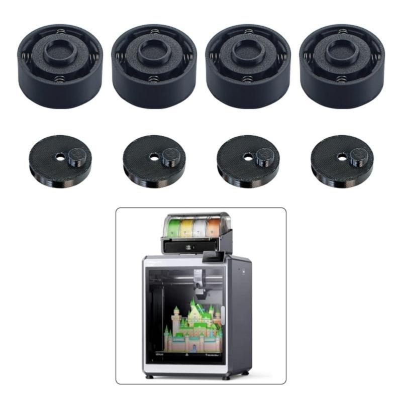 Vibration Dampening Rubber Pads For K2 Plus Printer Stability Improved Anti Slip Performances 20% Spring Adjustment