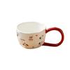 JUSTINLAU Ceramic Mug Valentine's Day Gifts Breakfast Coffee Milk Oat Cup Creative Couple Cup with Handle Home/Office Water Cups