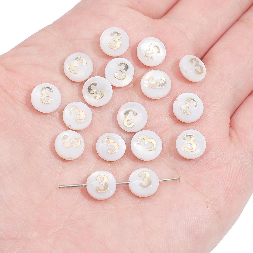 Gold Foil Seashell Beads: DIY Jewelry Making Materials for Bracelets, Necklaces, and Pendants