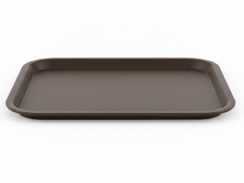 CARNIVAL WAITER'S TRAY ANTI-SLIP BROWN RECTANGULAR 45.5×35.5×2cm