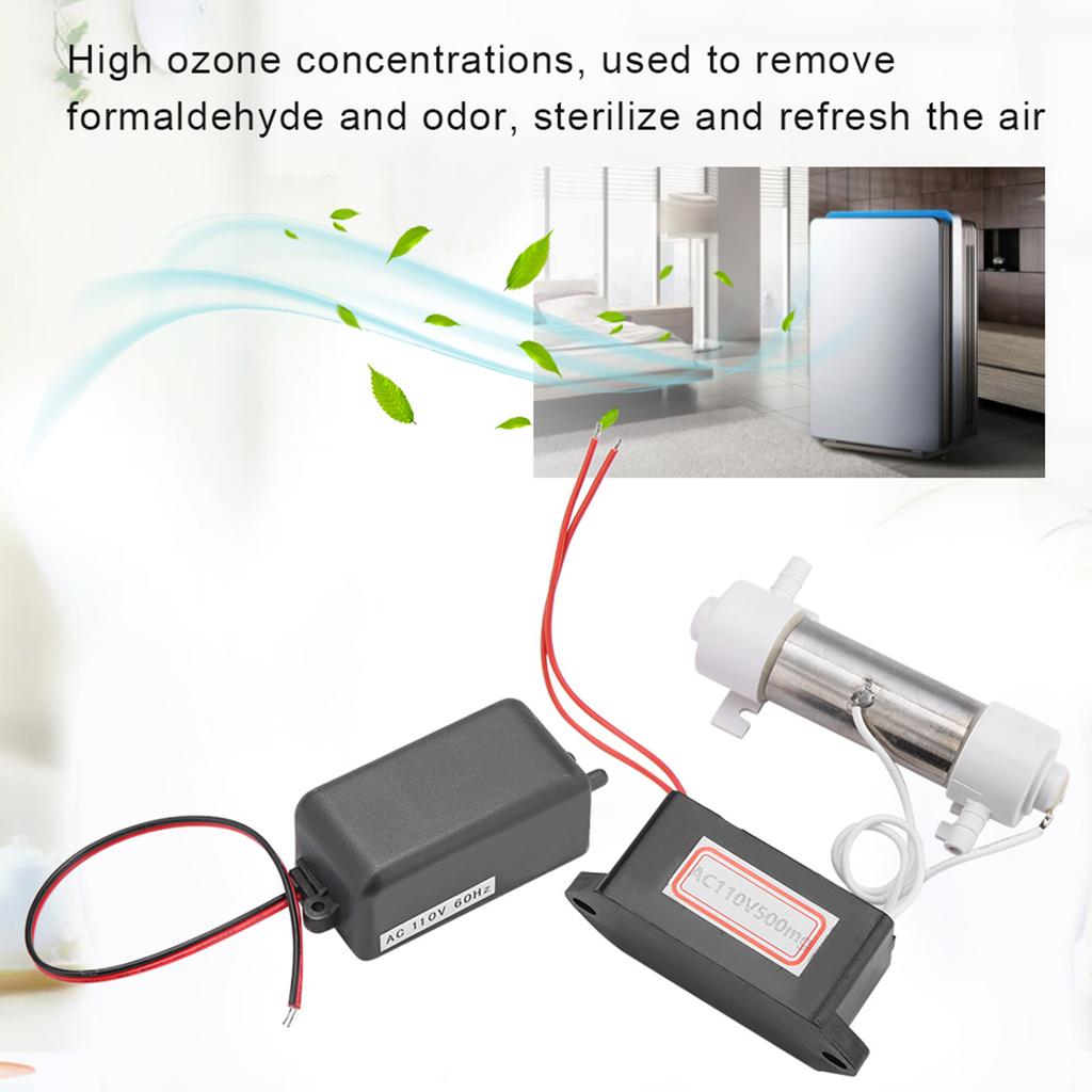 500mg Ozonizer   Generator Tube with Accessories for Home   Purifier Sterilization 110V