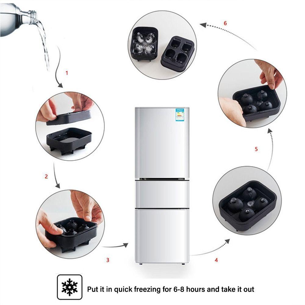 Kitchen Accessories Reusable Silicone Food Grade Square Mold Ice Maker Ice Cube Tray Ice Ball Mold