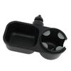 2 In 1 Stroller Snack Holder Universal Stroller Snack Catcher for Children Travel Daily Life Black