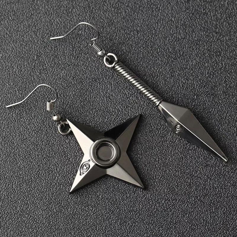 Anime Akatsuki Kunai Earrings Cosplay Prop Accessories