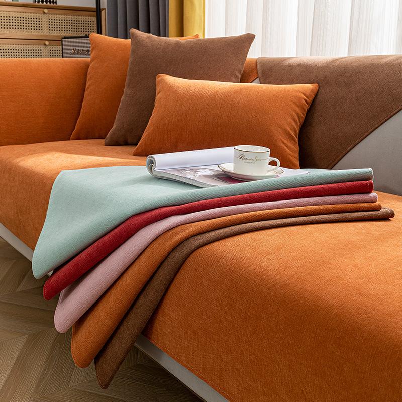 Chenille Sofa Cushion Four Seasons Universal Simple Modern Non-Slip Cushion Stain-Resistant Sofa Cover Thick Cover Towel