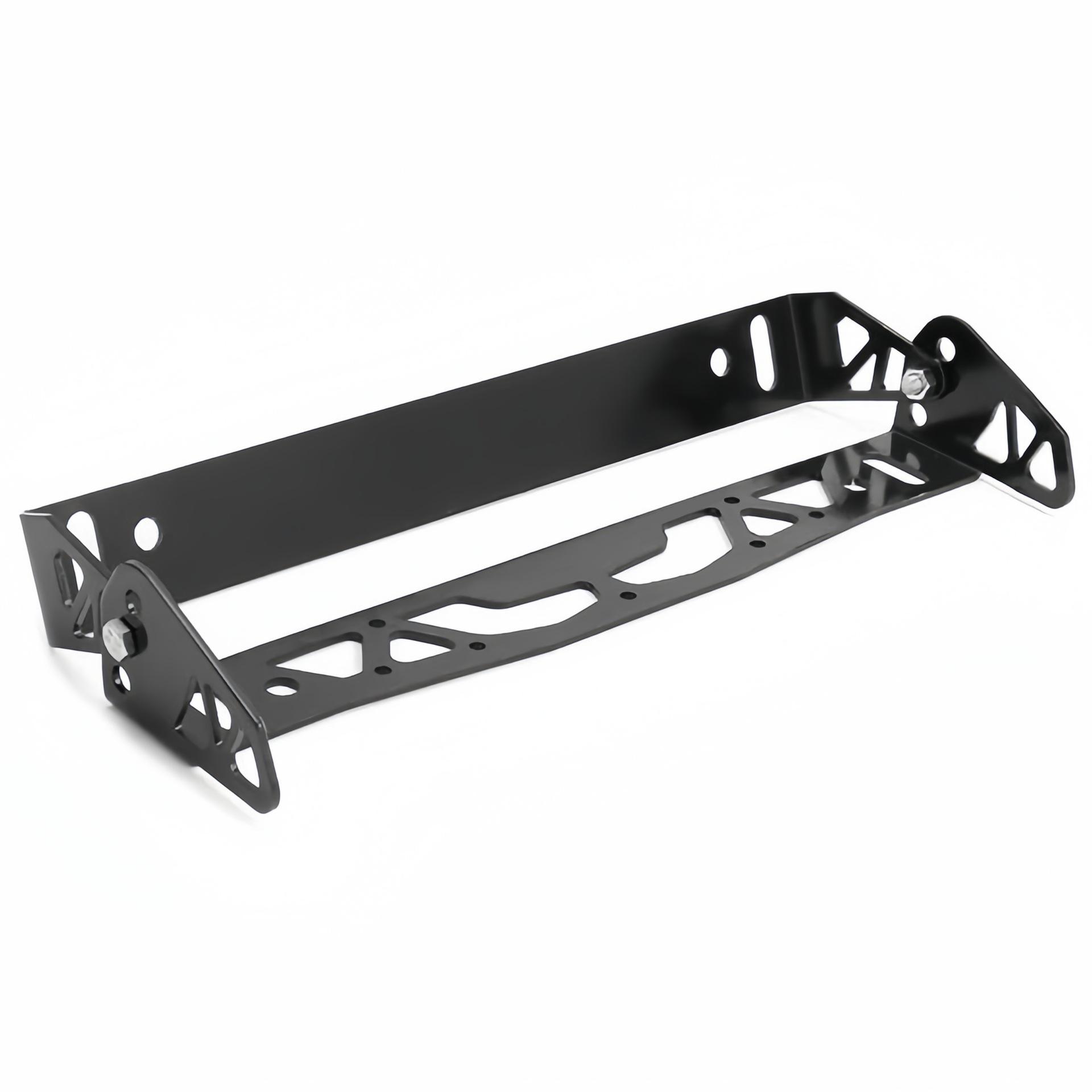 

Black Car Universal Aluminum Adjustable Rotating Car License Plate Frame Holder Solid License Plates One Size