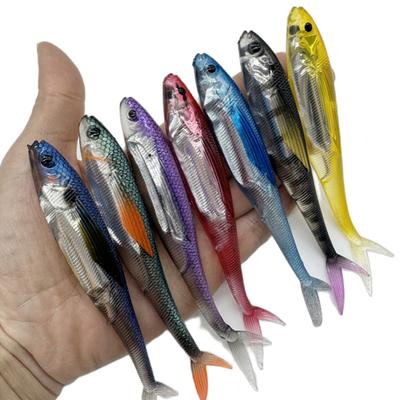 12CM/9G Soft Fishing Lure Realistic Lightweight Colorful Bionic Artificial Bait Freshwater Saltwater Bass Walleye Trout Fishing Accessories