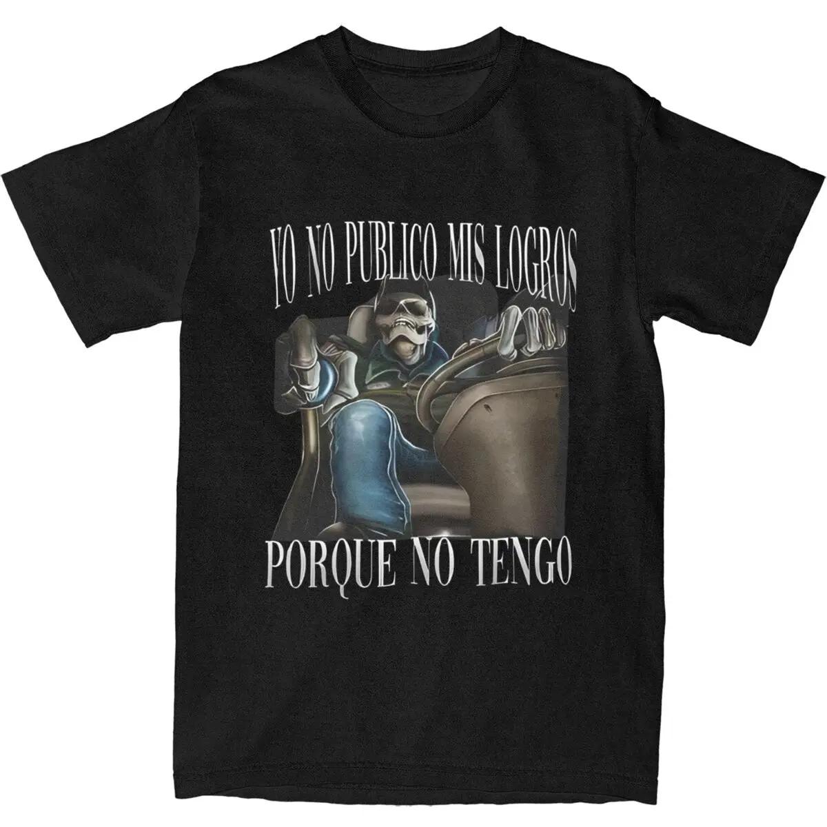 

YO NO PUBLICO MIS LOGROS PORQUE NO TENGO T-Shirt Couple Casual Cotton T-Shirts O Neck Hip Hop Tees Custom DIY Plus Size Clothes XXL