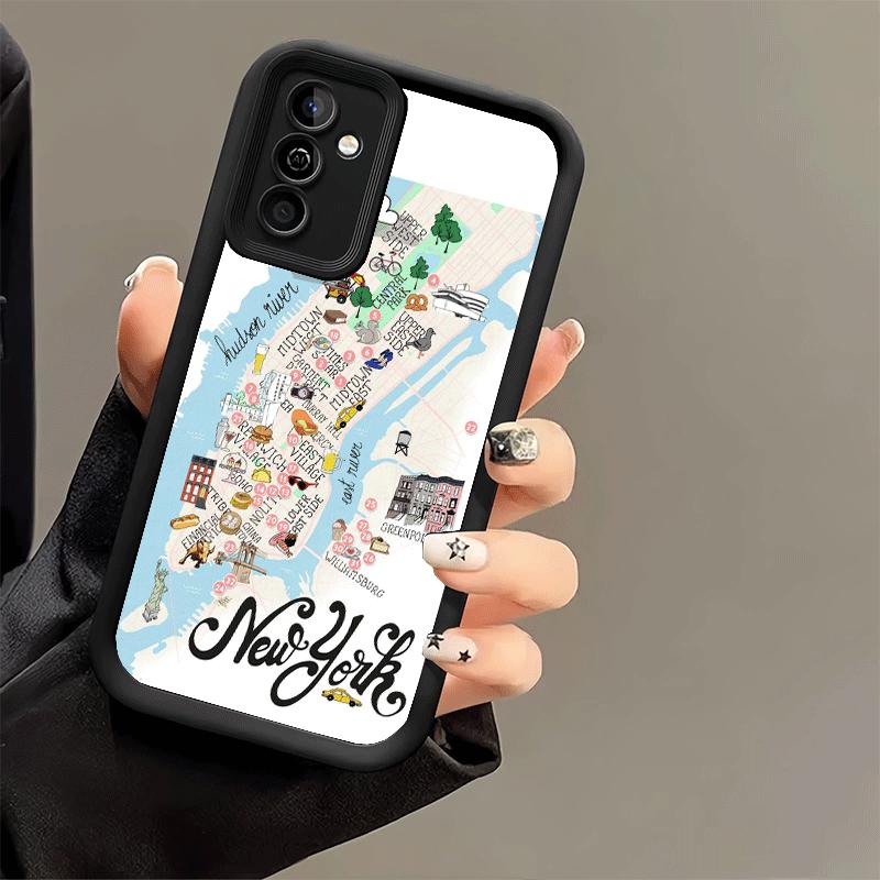 Phone Case for Samsung Galaxy S26 S25 Ultra S24 FE NYC New York City Shell S23 Plus S22 + S21 S20 5G Soft Silicone Funda