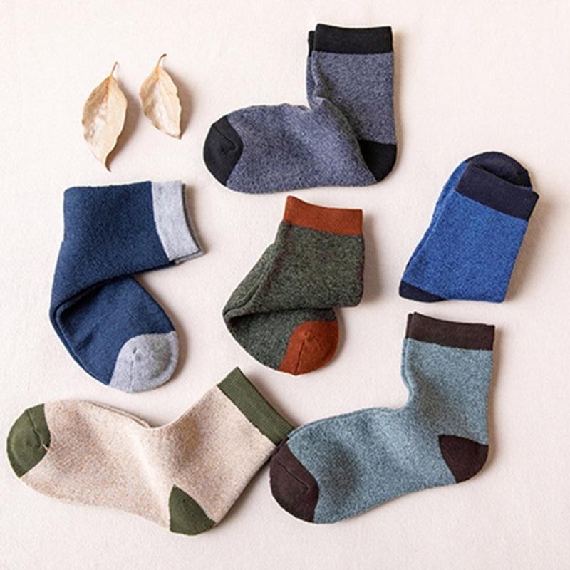 Boot Socks for Men Cushions Socks Thick Geothermal Sock Warm Winter Ankle Socks Casual Cosy Crew Socks Hiking Cosy Socks