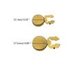 10pcs Fashion Brass Round Cufflinks Button Covers Round Cuff Links Brass Imitation Cuff Links for Unisex Photo Shoots large