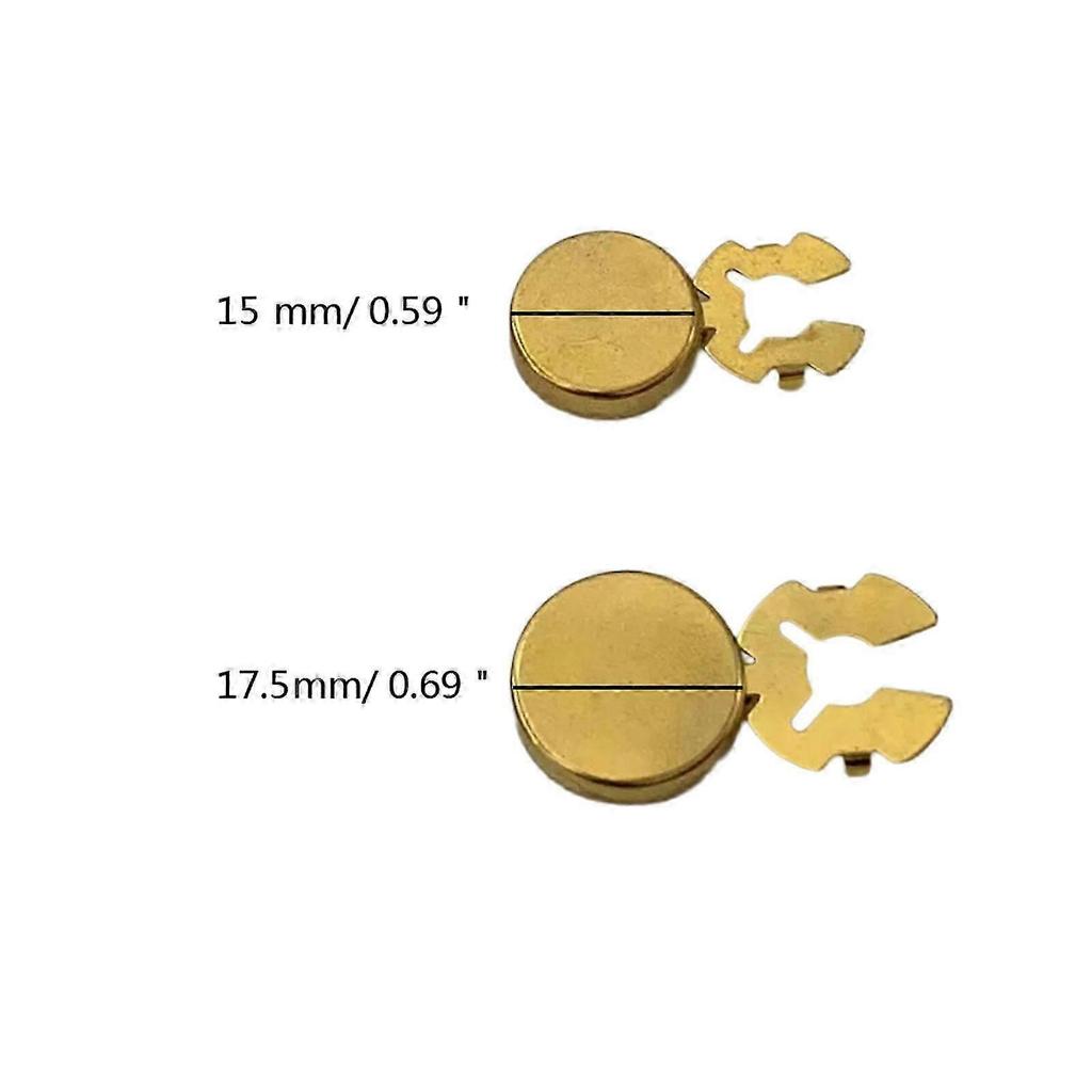 10pcs Fashion Brass Round Cufflinks Button Covers Round Cuff Links Brass Imitation Cuff Links for Unisex Photo Shoots large