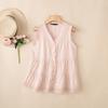 ZANZEA Damen Sommer Casual V-Ausschnitt Ärmellose Tanktops