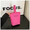 Ins Simple Handbag Thermos Cup Pouch Portable Canvas Water Bottle Cover Phone Bags Outing Carrier Coffee Cup Bag Cover