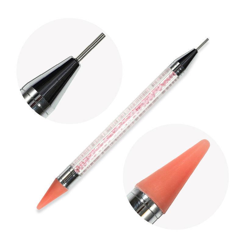 Double-Headed Rhinestone Picker Wax Pen Set for Nail Art