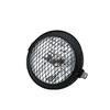 6.3\\\\\\\" Retro Motorcycle Grill Diamond Side Mount Headlight Cover Mask Cafe Racer
