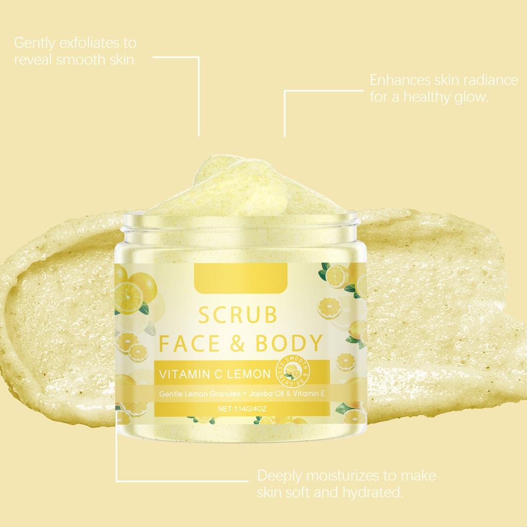 Lemon Exfoliating Gel Gentle Cleansing Soft Nourishing Nourishing Moisturizing Body Cream
