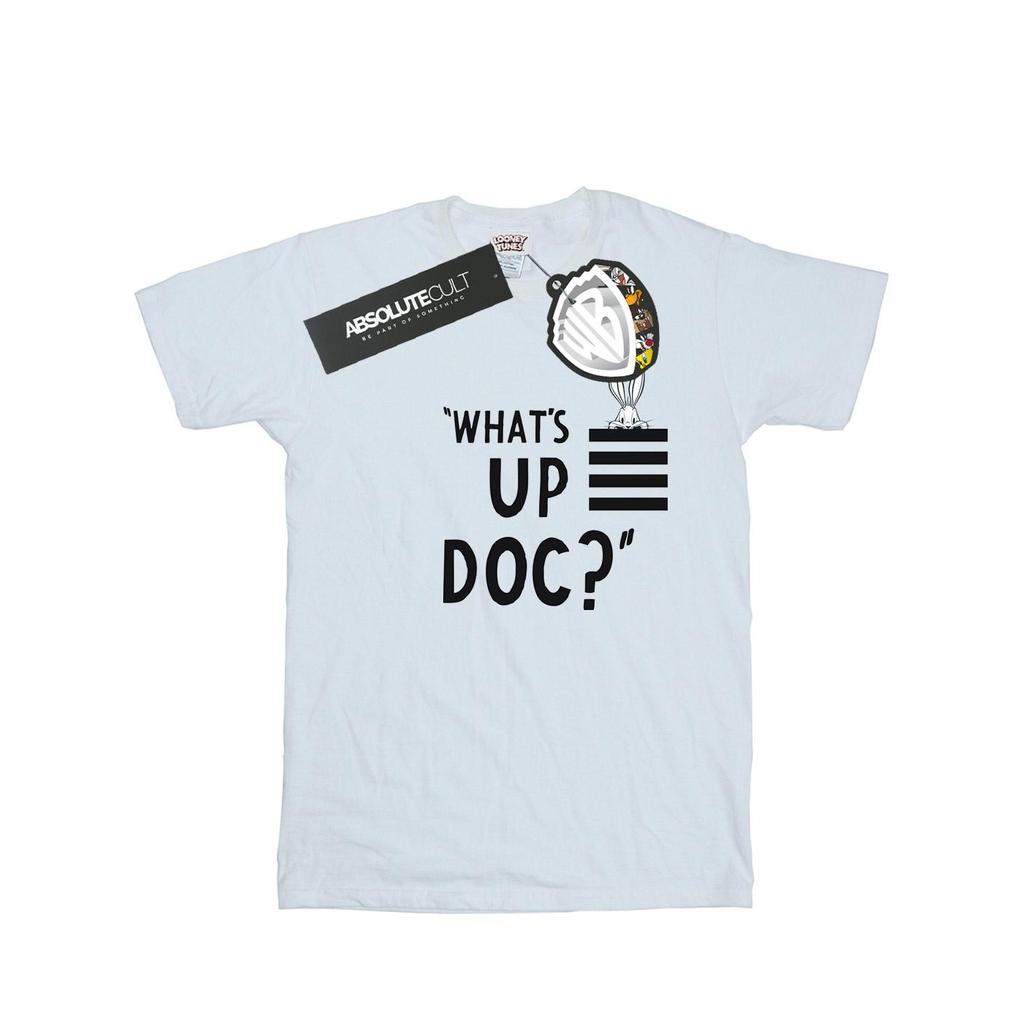 Looney Tunes Womens/Ladies Bugs Bunny What´s Up Doc Stripes Cotton Boyfriend T-Shirt