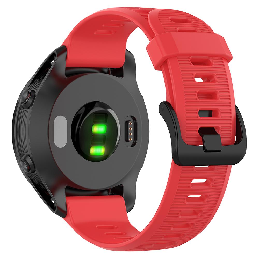 For Garmin Forerunner 945/935 Replacement Wrist Band Steel Buckle Textured Silicone Watch Strap