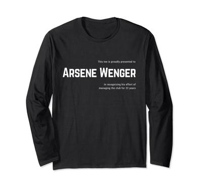 O Fim de uma Era para Arsene Wenger Merci Wenger Manga Comprida - Camiseta Camiseta