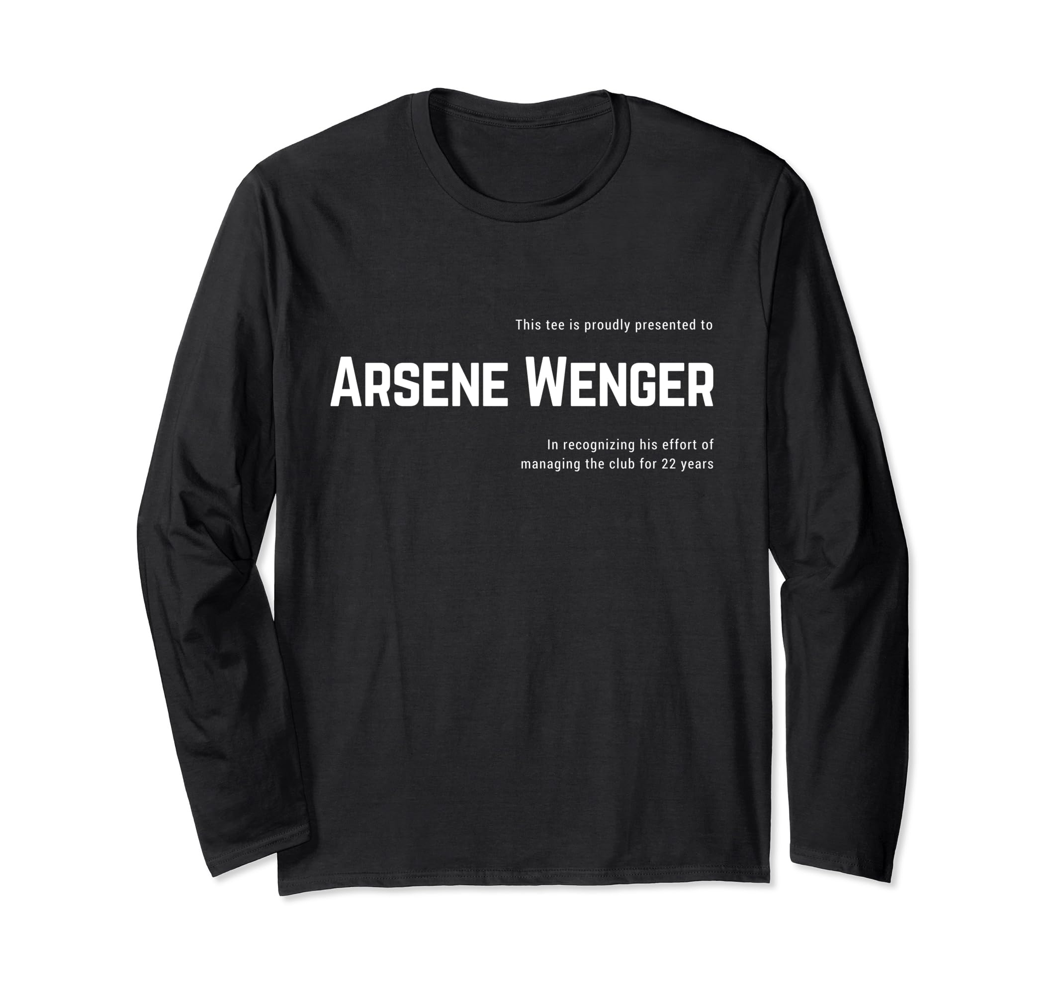 

Конец эпохи для Арсена Венгера Merci Wenger Футболка с длинным рукавом - Футболка чёрный