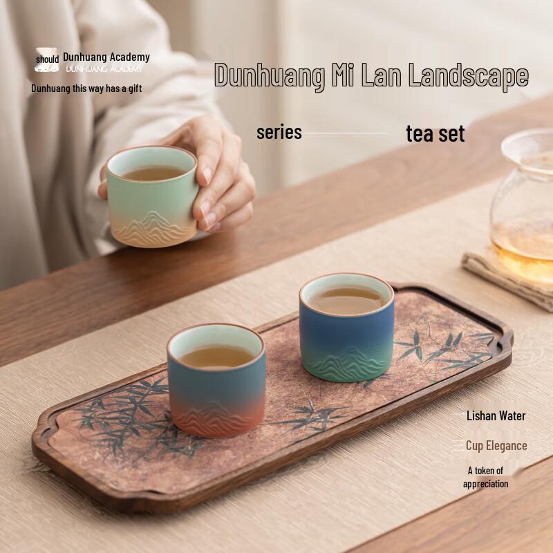 Dunhuang Milanshanshui Series Ceramic Tea Set (3-Cup)