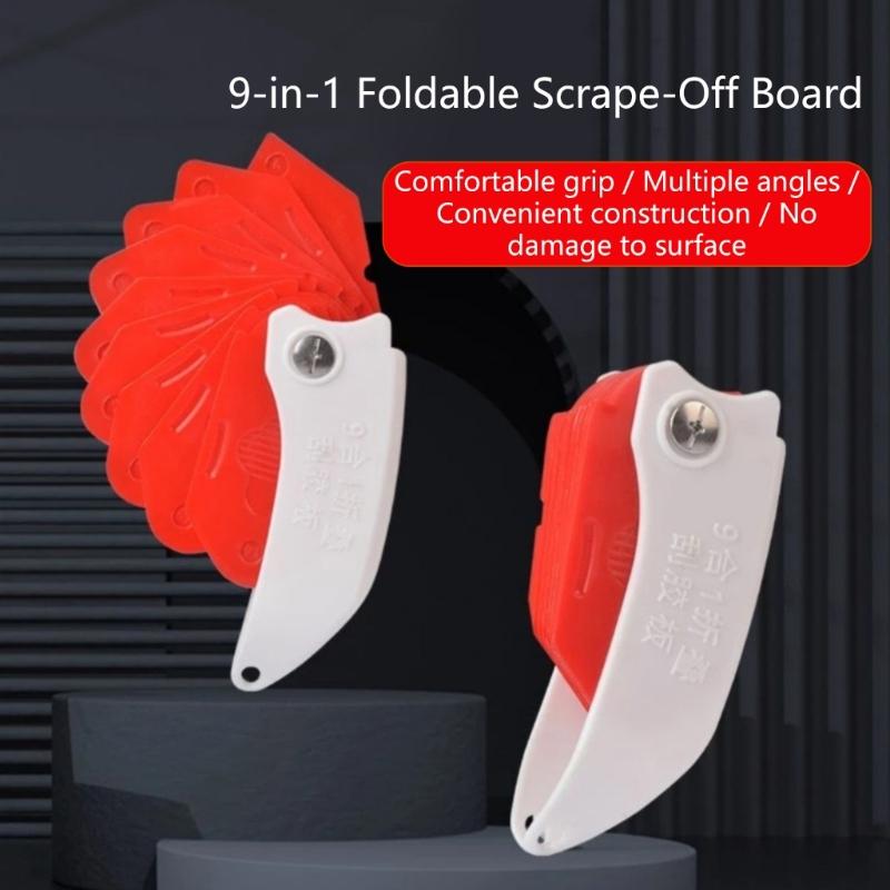 9 in 1 Silikon Fugenkratzer Werkzeug Verbesserter Silikon Dichtungsmasse Werkzeugsatz Müheloses Abdichten mit glättender Finger Finisher Spitze