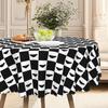 1 Halloween Tischdecke, Schwarz Kariert Und Fledermaus Für Die May 5th Tag Der Toten Party Dekoration Tischdecke