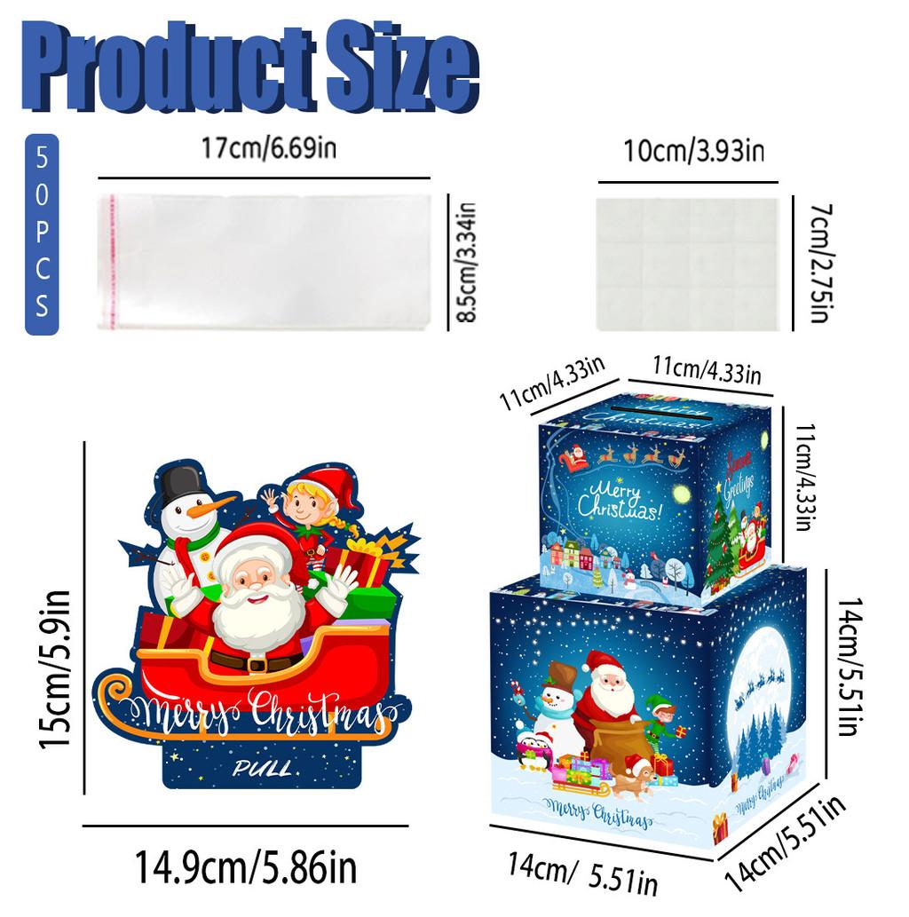 

Многослойная копилка в виде Санты, подарочная коробка для рождественских празднований, сюрпризов и