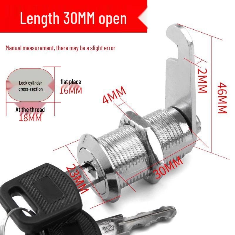 Cabinet Lock Core for Filing and Storage, Sheet Metal Locker, Door Latch, Keyed Hardware