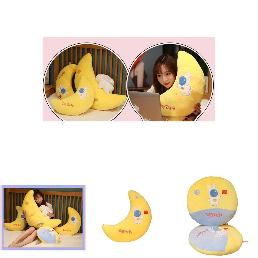 Cute Plush Toy Wholesale Cross-border Space Moon Pillow Sofa Cushion For Girls