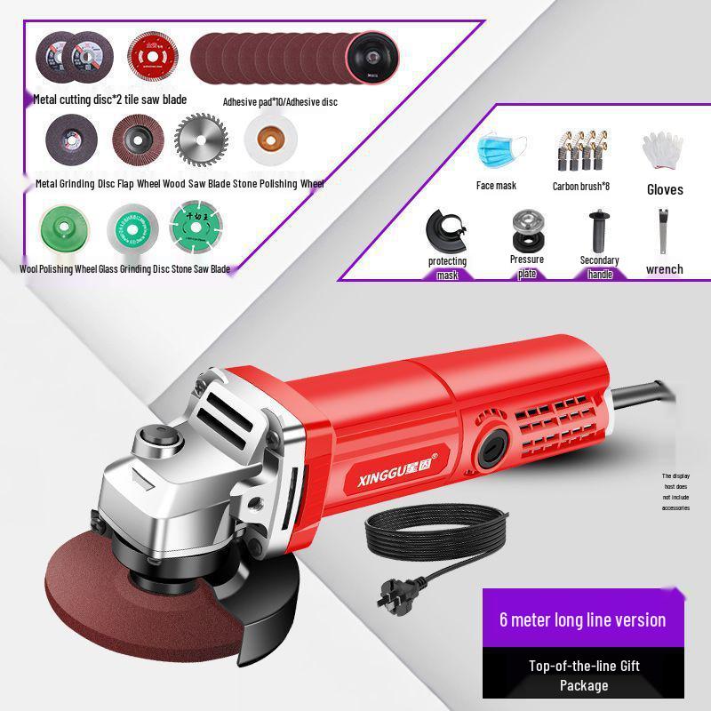 Multifunctional Electric Angle Grinder and Polisher for Home Use