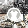 Open Retainer Type E Circlip 120Pcs 304 Stainless Steel E Clip Washer M1.5-M10 Circlip Retaining Ring For Shaft Fastener