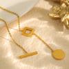 Elegant Fashion New European and American Style Gold Necklace Women's Korean-Style Simple All-Match IINs Trendy