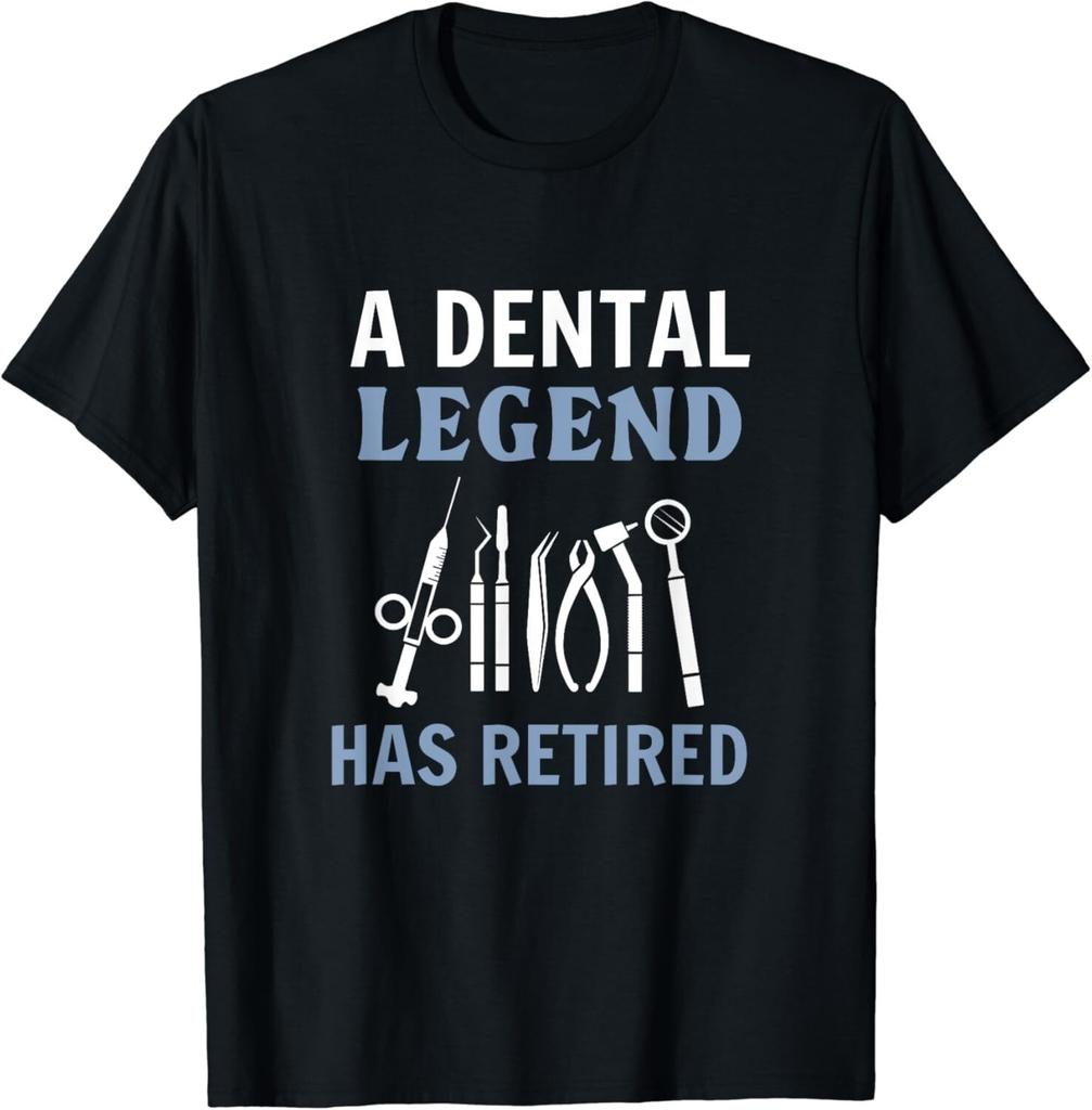 Legendarny Dentysta Przeszedł na Emeryturę Zabawny Prezent na Emeryturę dla Dentysty Unisex Koszulka