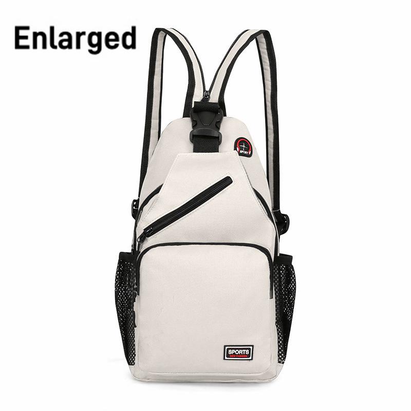 Women Chest Bags Adjustable Backpack and Single Shoulder Bag With Earphone Hole Girl Small Sports Travel Messenger Oxford Bag