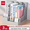 3-section with pen holder, hollow grey