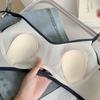 Women's Rabbit Ear Ultra-thin Large Chest Minimizing Underwear Gathering Side Breast Light and Comfortable Wire-free Bra