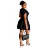 Elegant Women's Plus Size Solid Color Dress - X6085