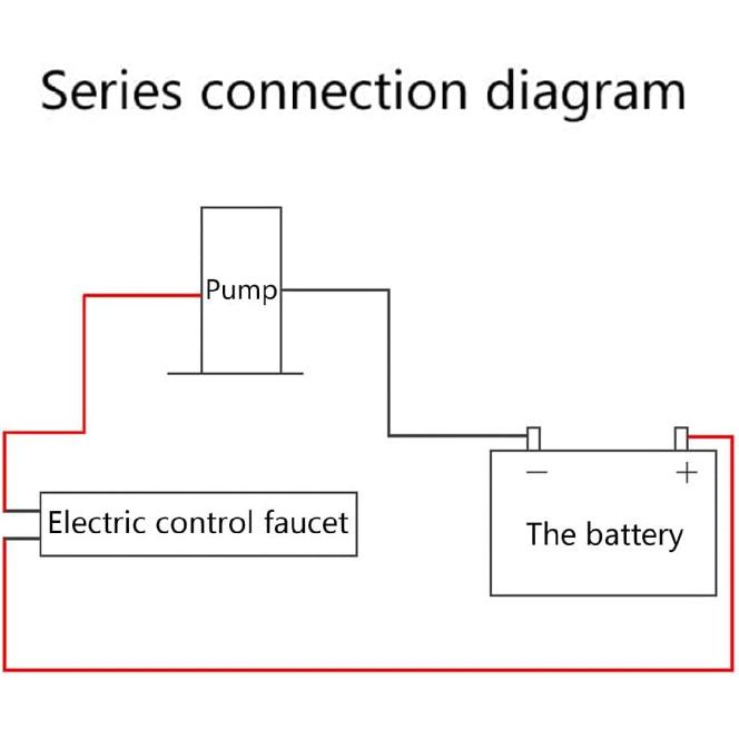 RV Electric Control Cold Water Sink Faucet 3/8" Tubing for Marine Home Caravan Yacht Boat Camping Chrome