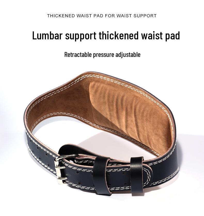 Thickened PU Fitness Waist Belt for Squats, Weightlifting, & Deadlifts – Professional Support & Strength Training Equipment