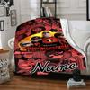 Custom Name Incredibles Poster flannel Blanket for Super Soft Cute Comfort Blanket for Travel Bedding Couch Sofa Blanket