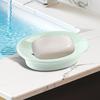 Soap Dish with Drain Spout Integrated Drainage Design Bar Soap Holder Soap Box Soap Case Holder for Bathroom & Kitchen