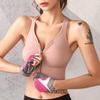 Vysoce pevná Nárazuvzdorná Stahující Velká Velikost Přední Zip Běžecká Sportovní Podprsenka Krásná Záda Jednodílné Formující Spodní Prádlo