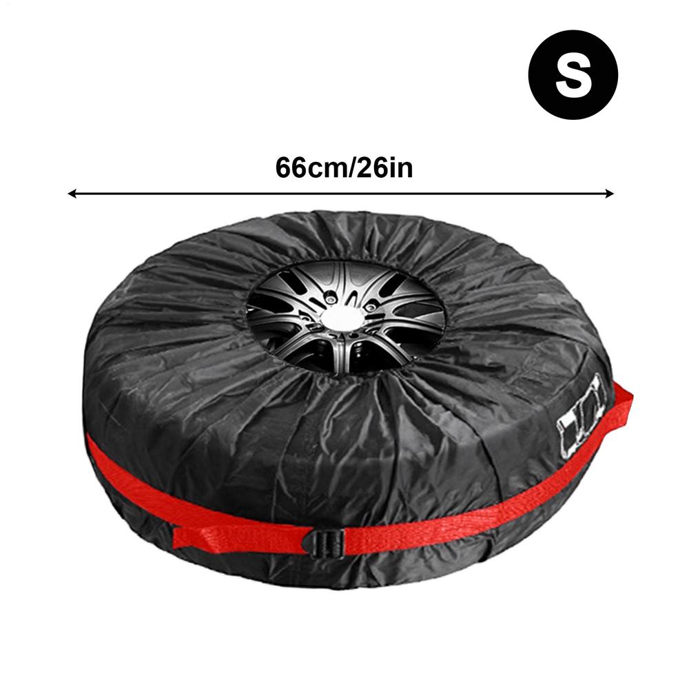 1PC Heavy-Duty All-Weather Spare Tire Cover Waterproof Dust-Proof UV Protection Storage Bag For Off-Road SUV Truck Campers