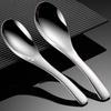316 Stainless Steel Short Handle Soup Spoon - Thickened Small Teaspoon for Kids and Household Use