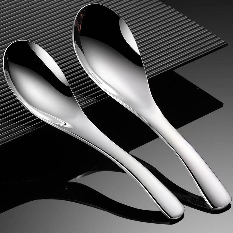 316 Stainless Steel Short Handle Soup Spoon - Thickened Small Teaspoon for Kids and Household Use